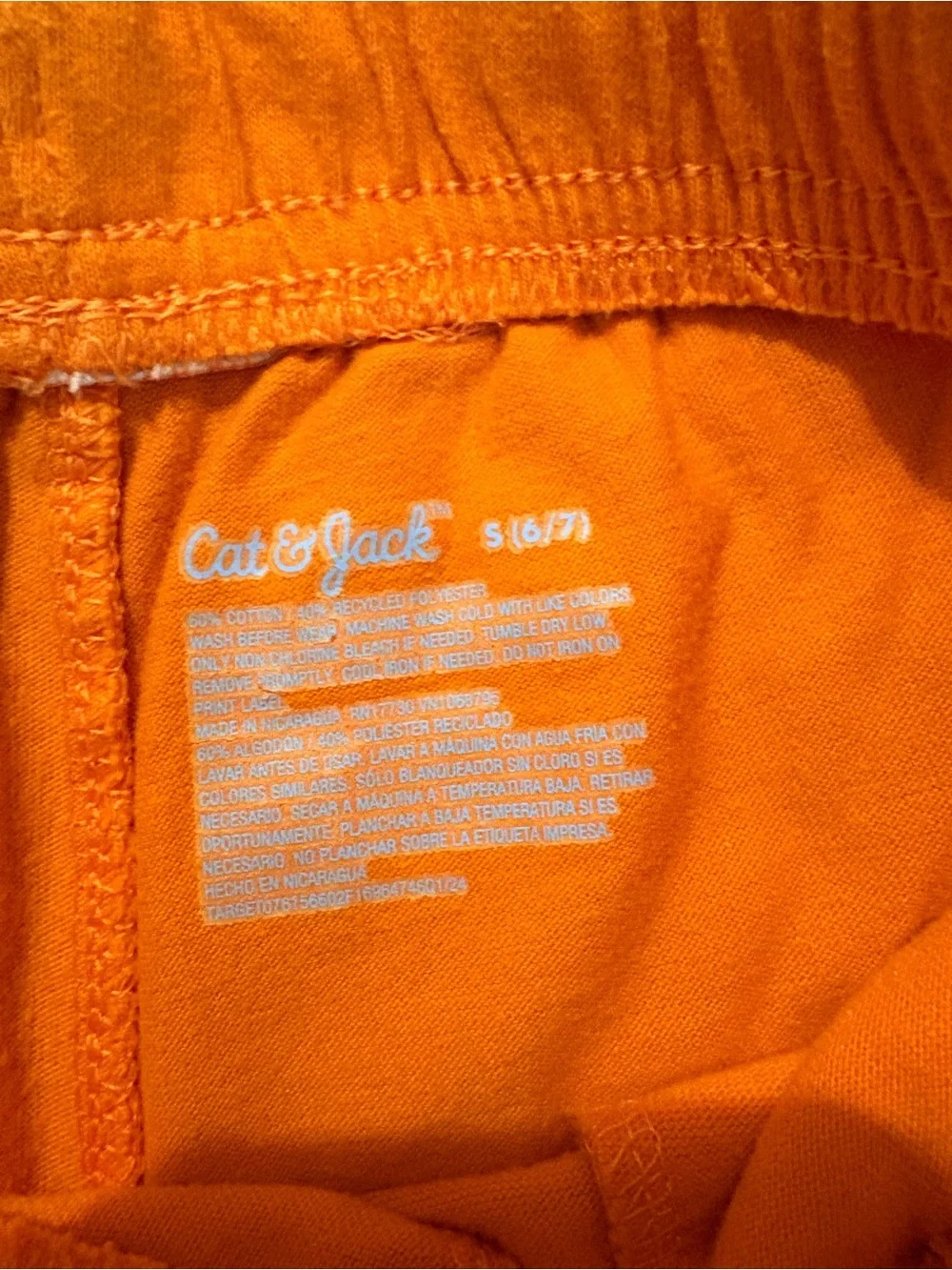 Cat & Jack Orange Kids Graphic Tee